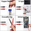 16-in-1 Multimeter Test Leads Kit, Replaceable Silicone Jumper Wires with Electronical Alligator Clips Probes, Banana Plug