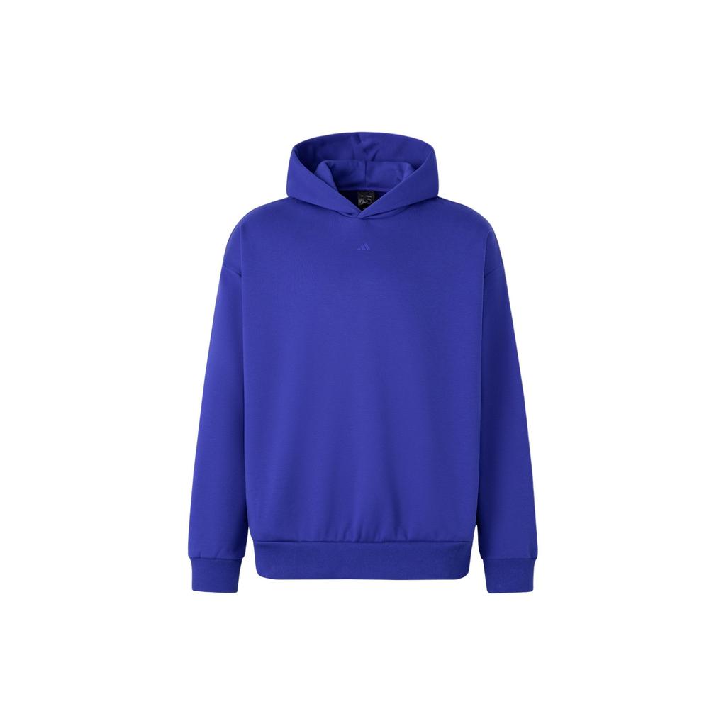 Adidas The 2024 Collection Chapter 2 Series Letter Logo Plush-Lined Hoodie Unisex Hoodie Bright-Blue IX1961