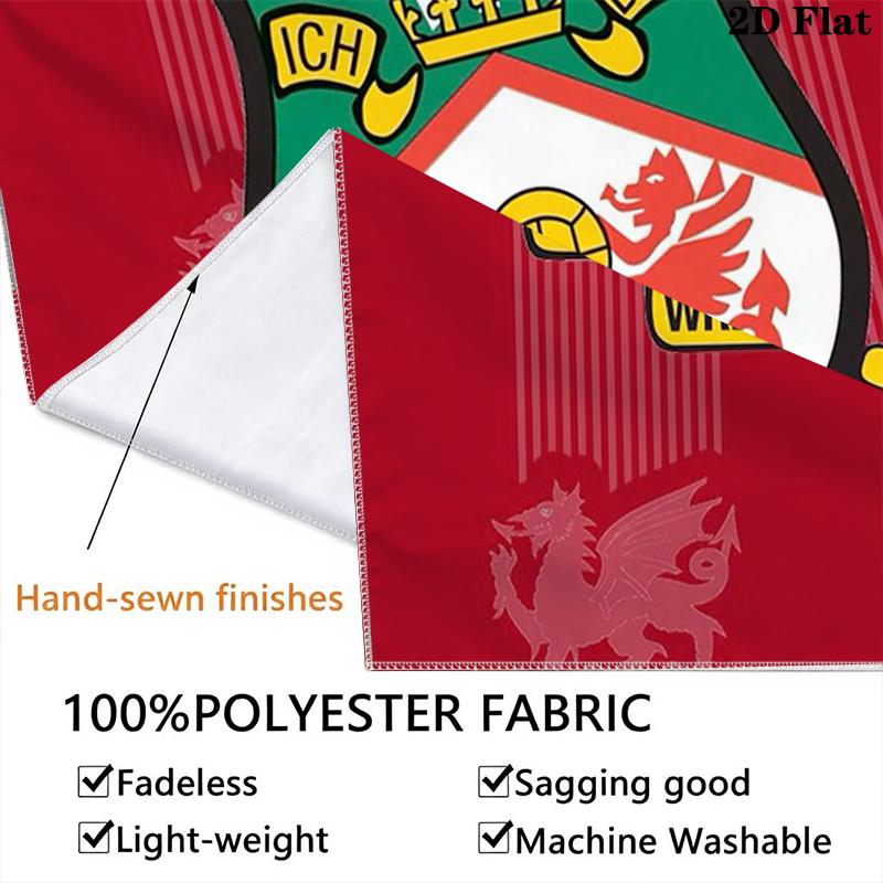 Wrexham AFC Wall Tapestry Aesthetic Wall Hanging Printed Fabric Blanket Decorative Tapestries for Bedroom Living Room Home Decor