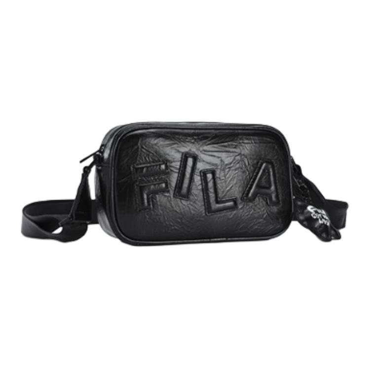 New FILA ORIGINALE PU Crossbody Bags Women's Jet Black F13W519173FBK