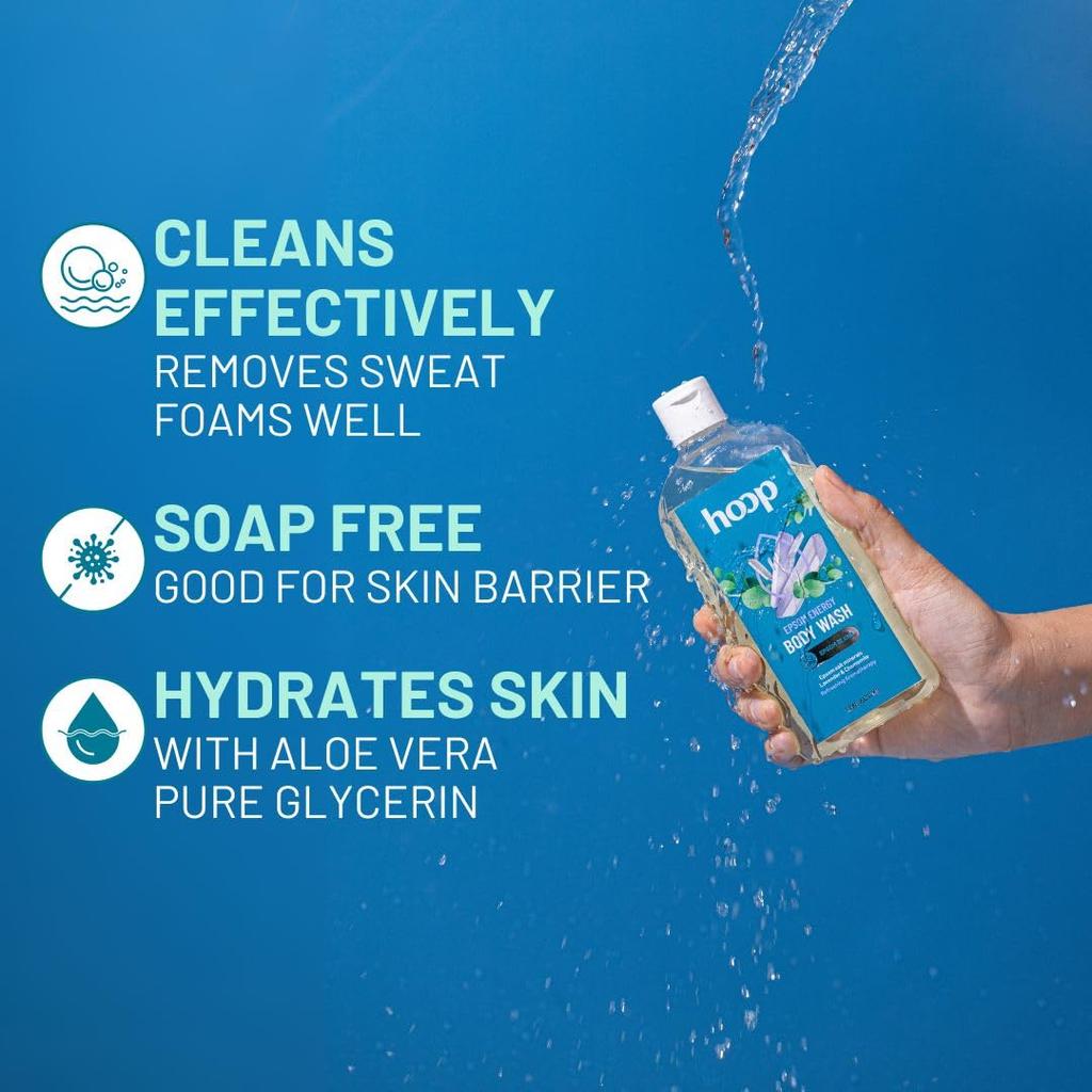 Hoop Epsom Body Wash 300 Ml Pack of 1 for Relaxation, Lavender Shower, Hand Foot Soak, Muscle Relief