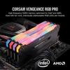Mémoire RAM - CORSAIR - Vengeance RGB Pro DDR4 - 32GB 2x16GB DIMM - 3200 MHz - 1.35V - Noir (CMW32GX4M2E3200C)