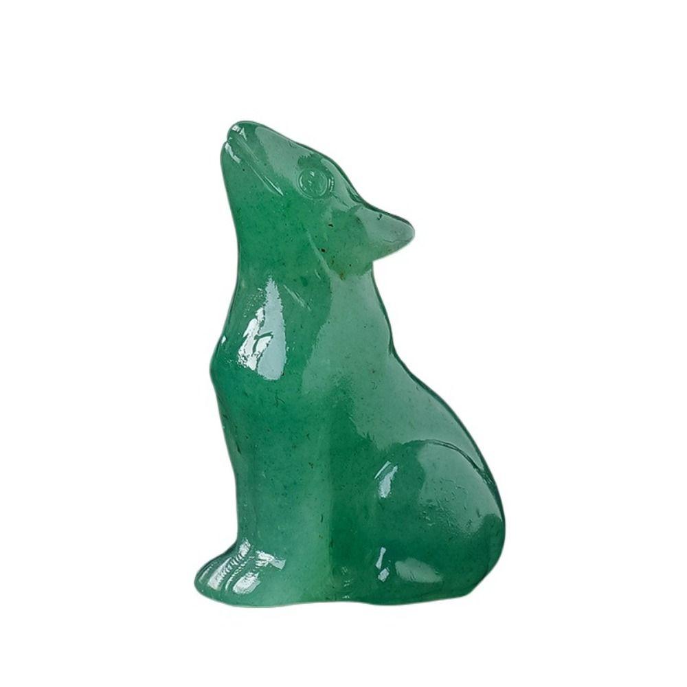 Natural Crystal Little Wolf Crafts Animal Ornament Multi-purpose Crystal Wolf Statue Home Decor