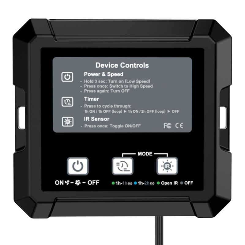 Solar Power Exhaust Fan Automatic Light Sensors Timer Mode Waterproof Cooling Fan For Coops Greenhouses Shed Ventilation