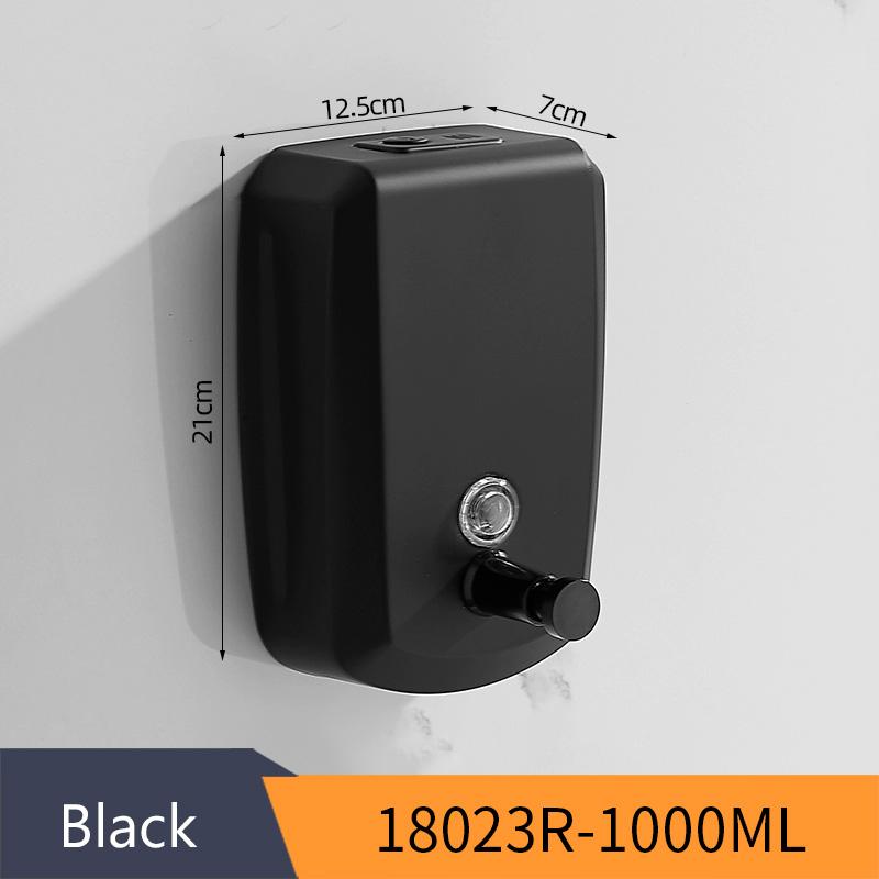 BlackLiquid Soap Dispensers Wall Sabonet 304 Stainless Steel Wall Mounted Bathroom Liquid Hand Soap Dispenser Kitchen Fitting