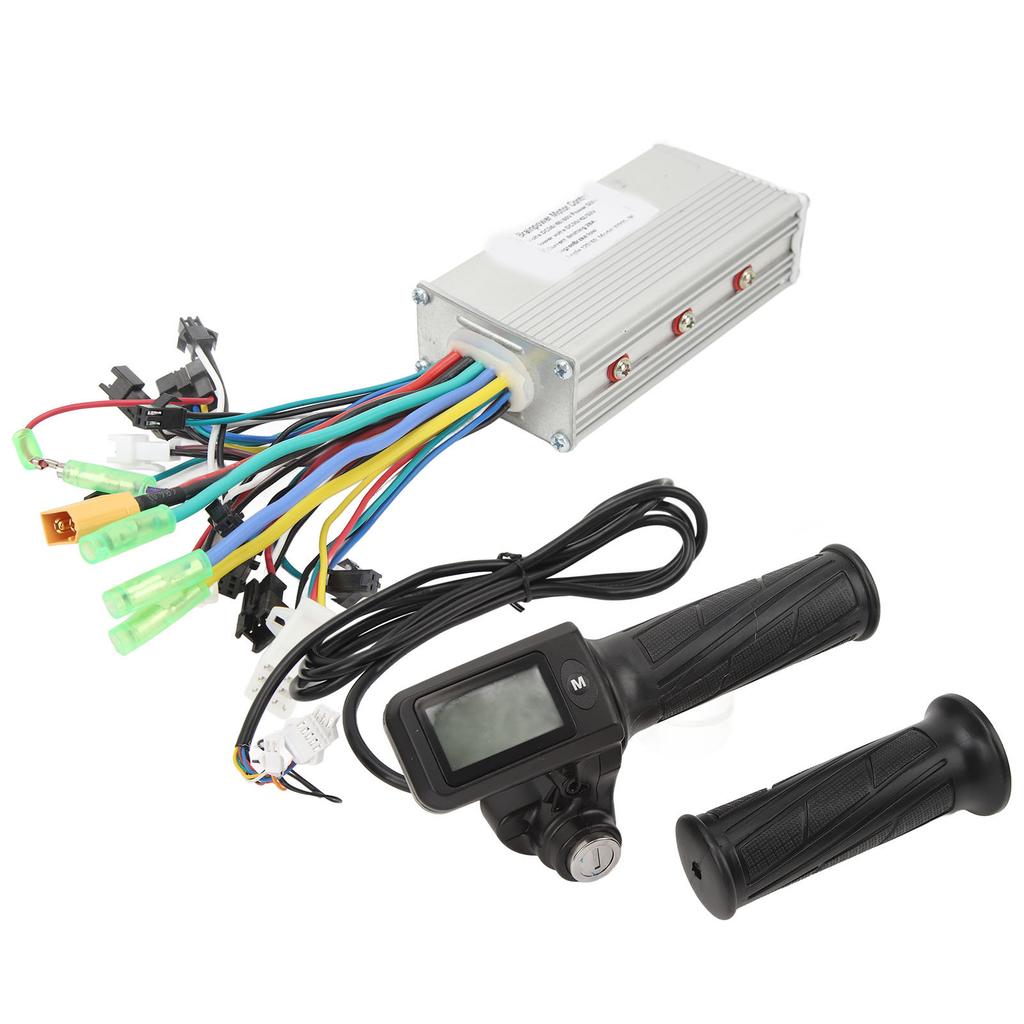 Комплект контроллера для электровелосипеда 36 В 48 В 500 Вт 28 А Синусоидальный 3 режима Бесколлекторный контроллер Панель 805 Ручка газа с поворотной ручкой Велосипед