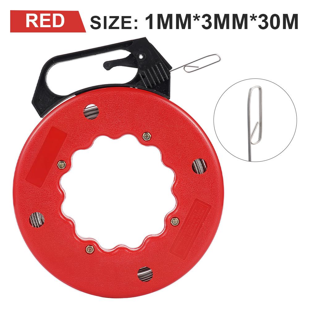 3MM/30M Cable Puller Wire Threading Device Lead Threading Device Fish-Shaped Wire Channel For Pipe Hole Wires Automotive Wiring