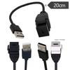 Панельный кабель с USB 2.0 Type-C гнездом (розеткой) и защелкой