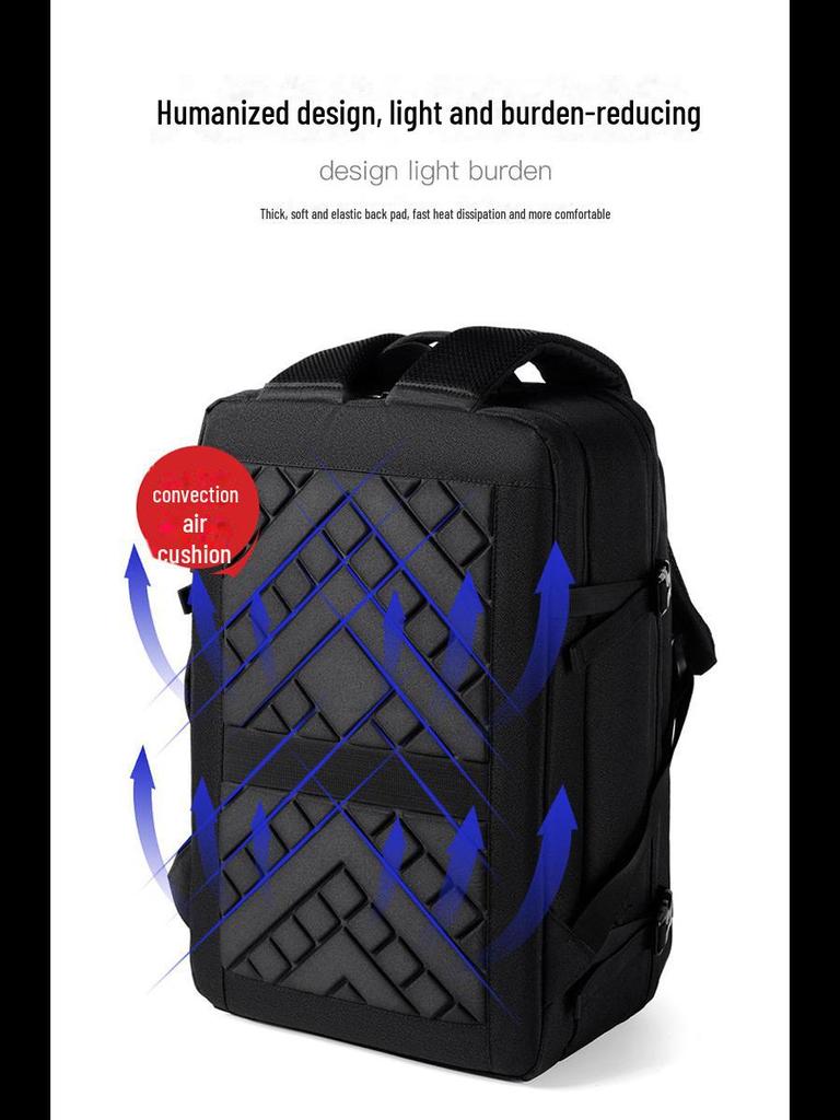 Мужской многофункциональный водонепроницаемый компьютерный рюкзак Oxford большой вместимости