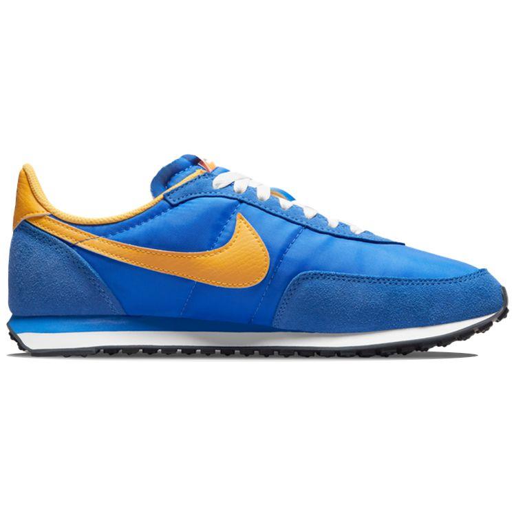 Nike Waffle Trainer 2 Medium Blue University Gold Мужские кроссовки Белые Черные DH1349-402