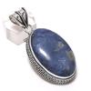 Лазурит Драгоценный камень Ручная работа 925 Стерлинговое серебро Ювелирное изделие Подвеска 2.17" B3n06