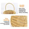 Handwoven Handhold Weaving Basket Home Decoration Braid Basket  Restaurant Serving Tabletop Display
