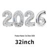 2026 Large Foil Number Balloons Set: 32'' & 40'' for New Year's Celebrations
