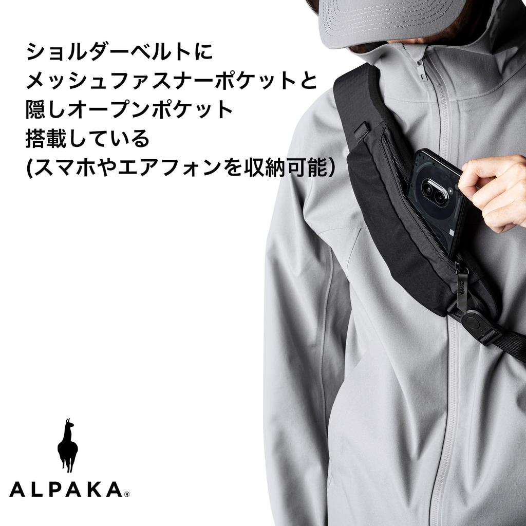 ALPAKA Metro Crossbody Сумка через плечо, 7.5 л, Сумка для ношения на теле с правой стороны, Сумка-слинг, Сумка на одно плечо, Подходит для 11-дюймовых планшетов, Молния YKK, Расширяемая