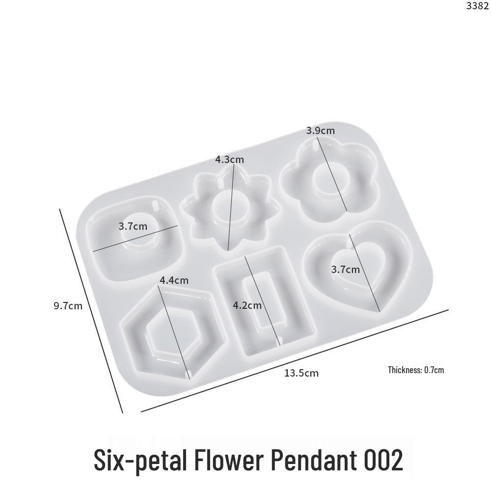 Irregular Flower Leaf Arch Epoxy Pendant Silicone Mold for DIY Crystal Earrings