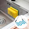 Магнитный держатель для губки, органайзер для кухонной мойки, не требующий сверления, простой в установке кронштейн для подвешивания губки