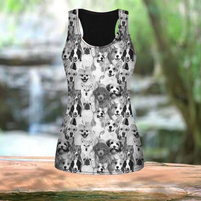 Женские летние спортивные рубашки с 3D разноцветным принтом щенка для занятий йогой и тренажерным залом, жилеты больших размеров