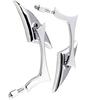 2Pcs 8/10mm Universal Aluminum Alloy Motorcycle Bar End Side Rearview Mirrors