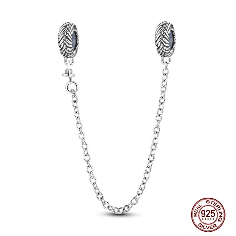 New Copper Charms Buttefly Daisy Safety Chain Cat Paw Change Beads Fit Original Bracelet Ladies Diy Jewelry