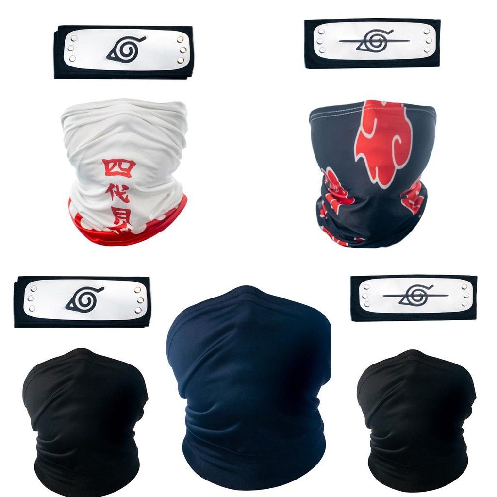 Стильная маска Наруто Какаши Акацуки Красное облако Качественная повязка на голову для косплея для вечеринок