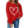 Женский повседневный свободный свитер с круглым вырезом и надписью 'Love'