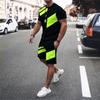 3D Print Men's Tracksuit O-neck Summer Tops and Shorts Sets Two Piece Jogger Outfit Fashion Man Clothing Set Clothes for Men