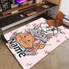 Custom Marie Mat Personalized Name, Polyester Washable Indoor Entryway Rug, Gift for Christmas, Easter, Thanksgiving Day