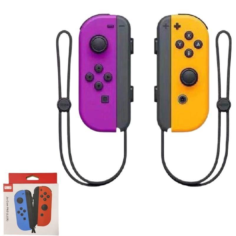 Vibrant Pink Green Joycon Controller For Switch With Type-c Compatibility