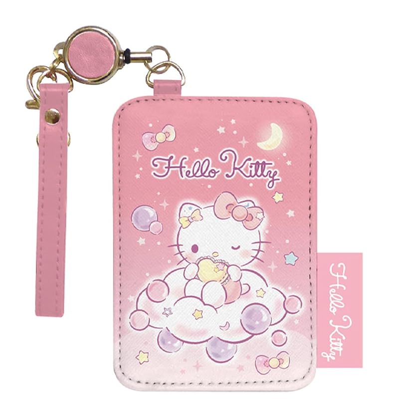 K Company Sanrio персонажи Пасс кейс с катушкой Hello Kitty CRT7-KT В10.6×Ш7.3×Г0.7см