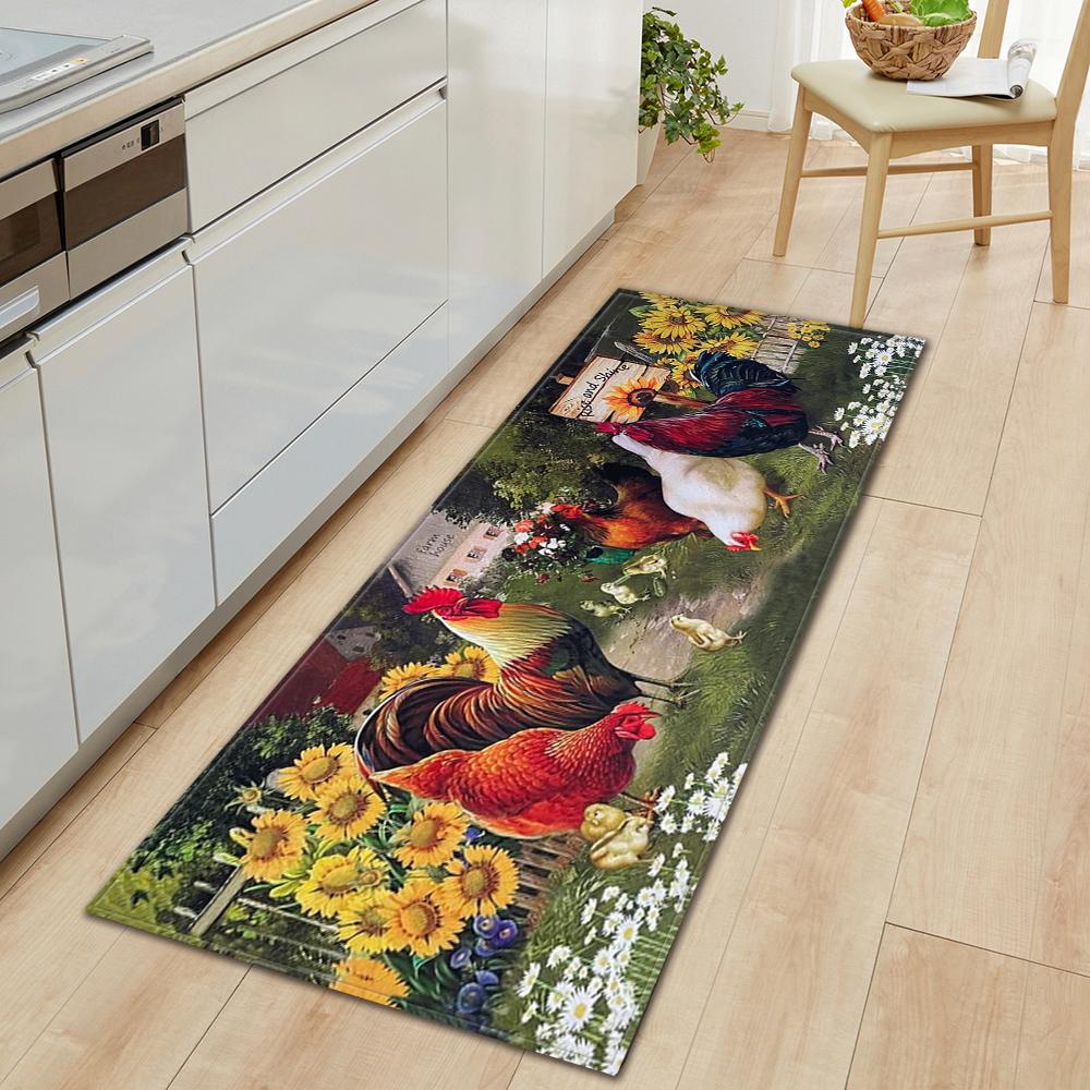 Коврик для пола на кухне, коврик для входа в ванную комнату, декор гостиной, длинный ковер для спальни, коридора, балконной двери, нескользящий коврик для ног