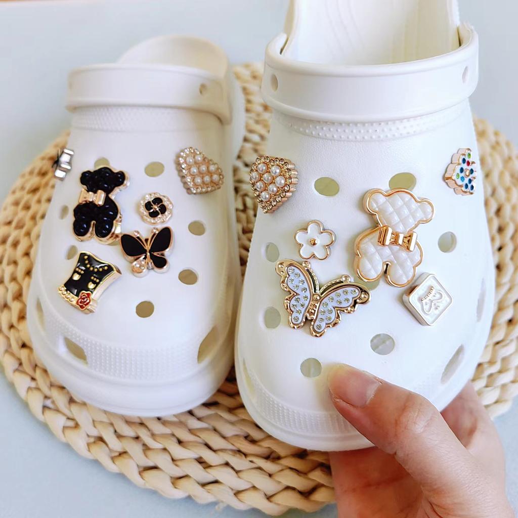 Подвеска для обуви, булавки «сделай сам», милый медведь, 3D стереоскопическое украшение, пряжка для обуви с отверстиями, набор подвесок, аксессуары, подарок для мальчиков и девочек