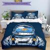3pcs bedding set Astronaut Fish Includes 1 Comforter + 2 Pillowcases, Without Pillow Inserts, Soft Comfortable, Lightweight Breathable024