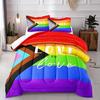 Комплект постельного белья Rainbow Love is Love с 3D-принтом, пододеяльник с наволочкой, размеры Твин, Квин, Кинг, Фулл, постельные принадлежности, декор для спальни
