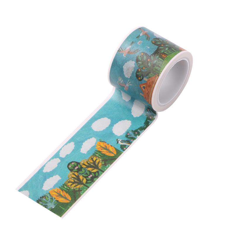 1 Roll Vintage Washi Tape Cute Colorful Art Decoration Diy Scrapbooking Masking Tape Japanese Stationery Stickers