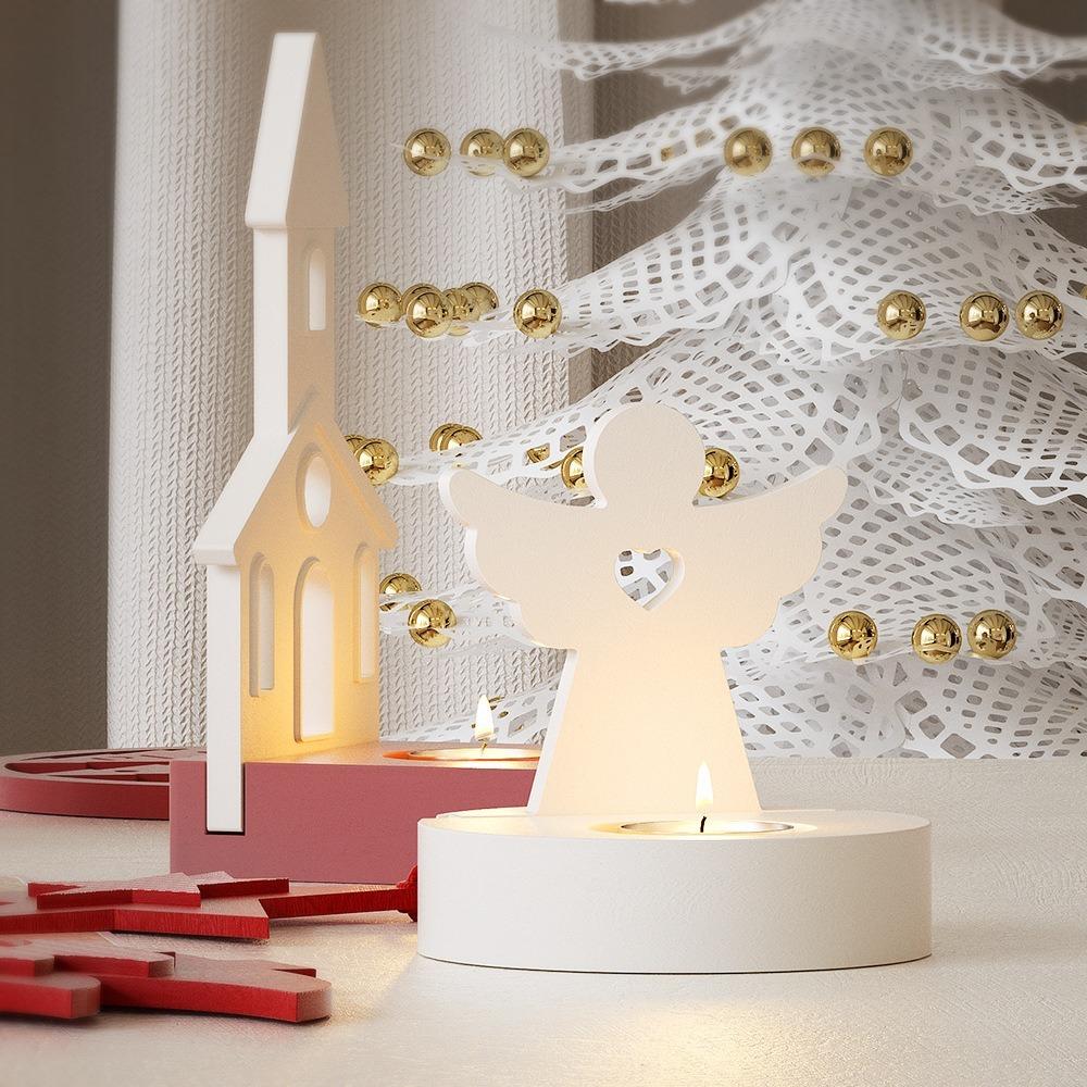 Handmade Jewelry Stand Casting Molds Christmas DIY Candle Holders Portable Ornaments Molds