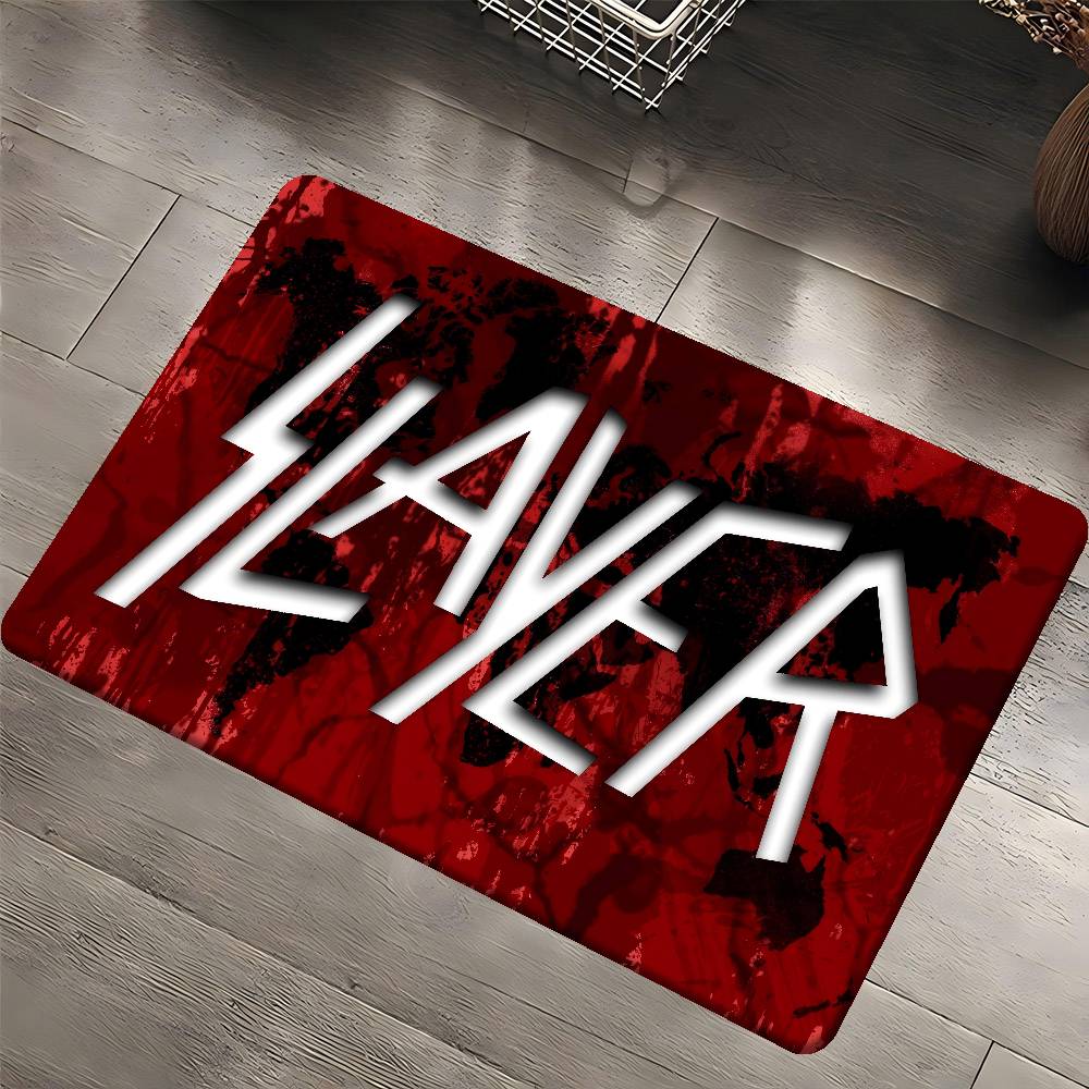 S-Slayer Хэви-метал группа Музыкальный коврик для двери Детская комната Спальня Декорация Балкон Противоскользящий придверный коврик Коврик для гостиной Ковер