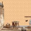 Geometric Pattern Wallpaper Cream and Gold for Living Room and Bedroom 50x1000