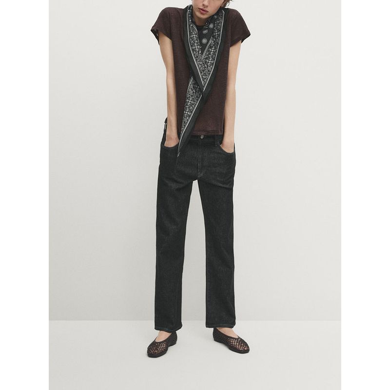 Za2025 Summer New Product Women's Clothes Basic Style Silm Slim Looking Shoulder Round Neck Short Sleeve T-shirt 06220937 730