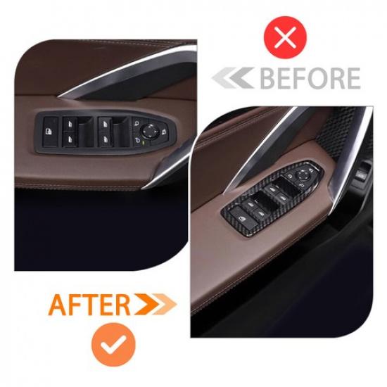 Car Door Window Lift Switch Button Panel Cover 4Pcs For BMW X1 / IX1 -2025