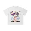 260 GSM Double Yarn 32 Count 100% Cotton Jujutsu Kaisen V47 Toji Print Unisex Heavy Cotton T Shirt… More