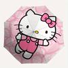 1pc Hello Kitty Pink Background Umbrella with Plastic Handle,Suitable for All Seasons Home Travel Outdoor UmbrellaSanlio459