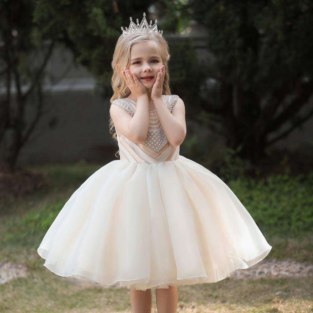 Baby Girls Princess Dress Toddler Christening Gown Kids Christmas Party Costume Infant 1st Year Birthday Baptism Dresses Clothes