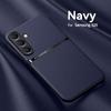 Тонкий кожаный чехол с магнитным покрытием для телефона Samsung S25 S24 FE S23 Ultra S22 S21 A16 A55 A54 A15 A35 A34, мягкий противоударный чехол-бампер MagSafe