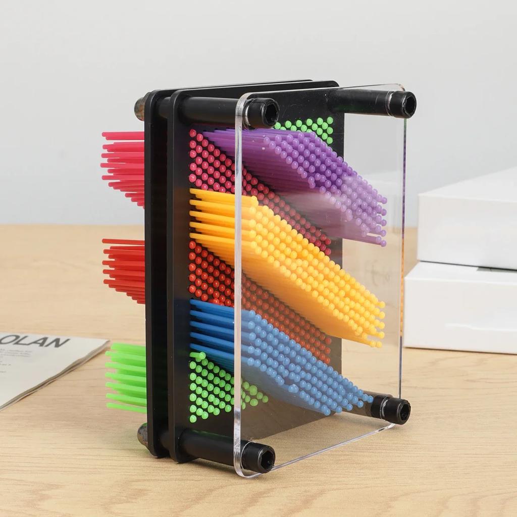 1 шт.-Креативная модель руки 3D Многовариантная игольная живопись Радуга, Пластиковый квадратный отпечаток руки Модель руки Офисное украшение