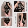 Rope Restraint Bondage Style Leotard Sexy Cosplay Erotic Extreme Black SM Costume Perverted Lingerie Underwear Leather High Leg Tight [Ahegao] Women's