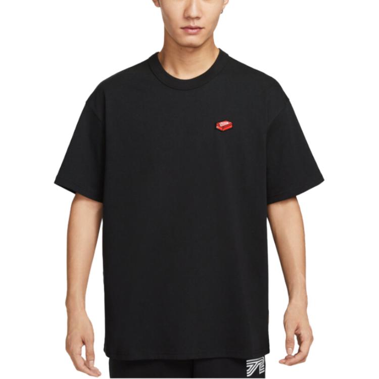 Nike T Shirts Men's Black Crew Neck Moderate IH9271-010