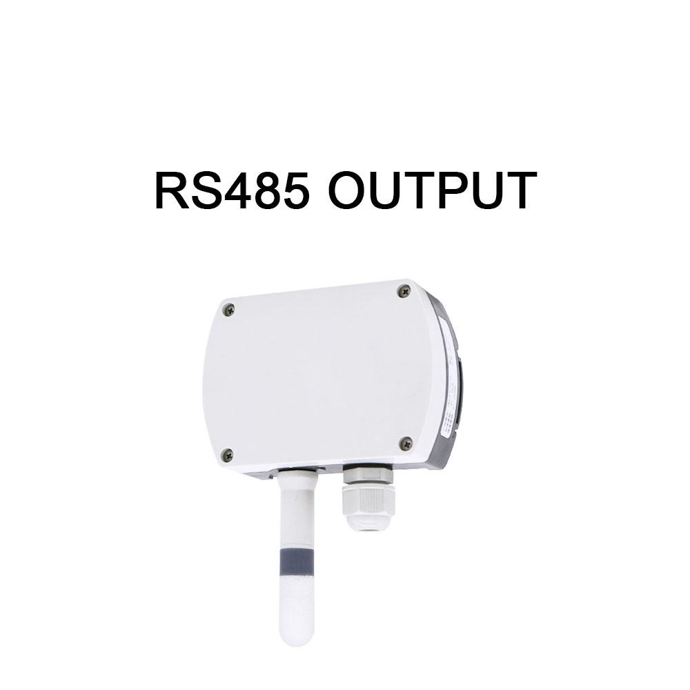 4-20mA RS485 Modbus wall-mounted temperature and humidity transmitter Sensor with display track installation