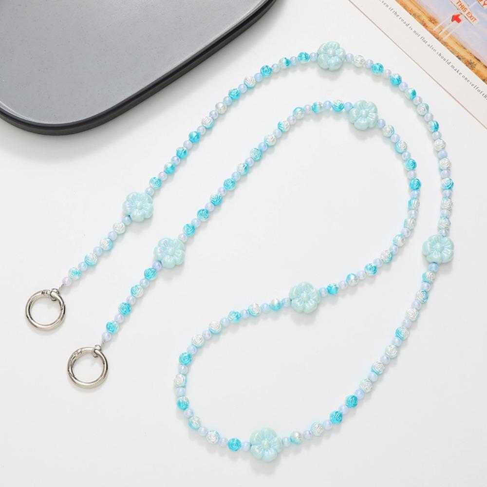 Сумка-цепочка через плечо ремешок для мобильного телефона Цветочные бусины шейные ремешки для телефона Чехол для телефона Подвесной