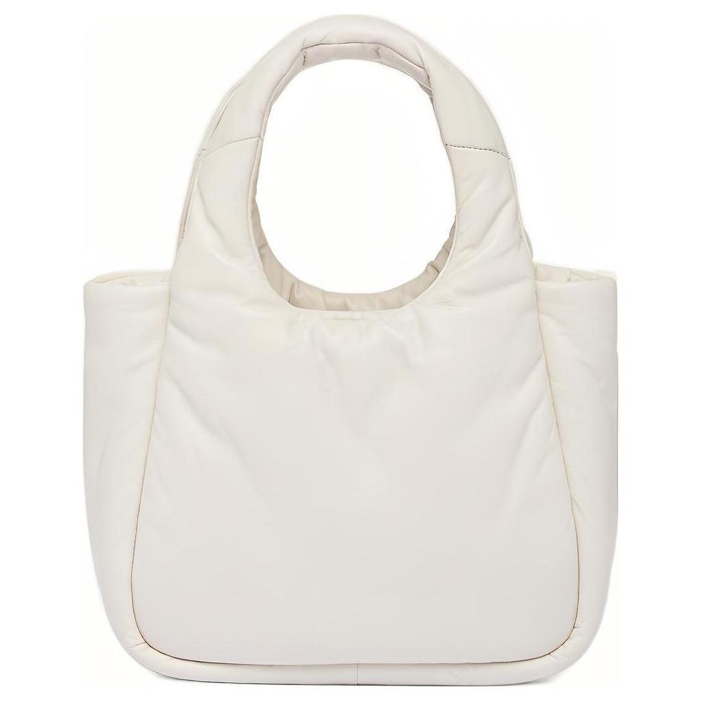 Prada Enamel Triangle Logo Magnetic Closure Soft Lambskin Mini Handbag Women Handbags White 1BA359_2DYI_F0009_V_OVO