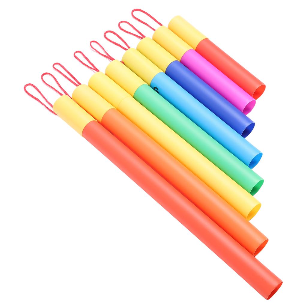 Набор из 8 музыкальных звуковых трубок Пластиковая интерактивная образовательная музыкальная трубка Ударный инструмент для детей